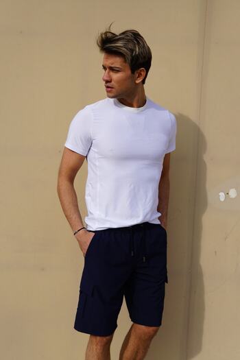 C&City Ανδρικό μαγιό Lycra C1444 Navy Blue