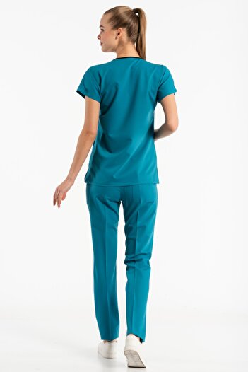 Owlet Medikal Costum chirurgical lycra verde petrol