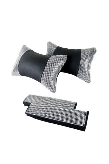 Fox Diamond Stone Neck Pillow and Seat Belt Pad