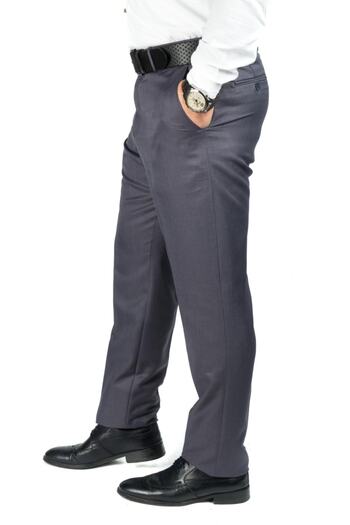 wontilotte Men's Indigo Vito Fabric Trousers