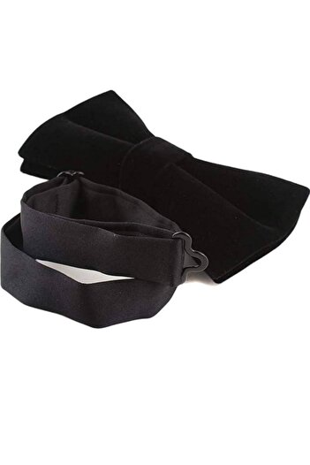 Gutiero Velvet Bow Tie Black