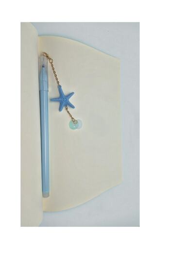 Faber Castell A5 Size Concept Notebook Unlined and Blue Gel Star Ballpoint Pen