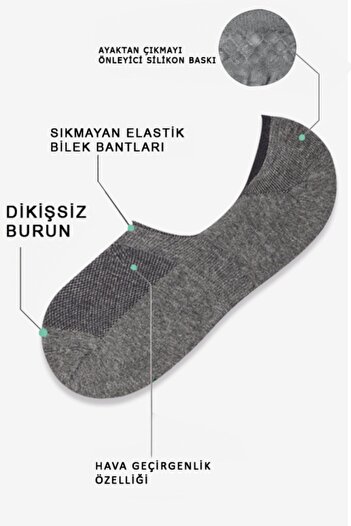 MEM SOCKS Комплект от 6 силиконови балерини
