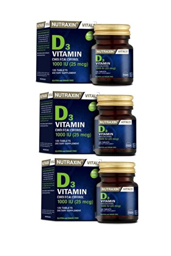 Nutraxin X3 Pieces - 120 TabletsVitaminD3 andVitaminandMineralSupplement
