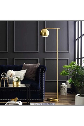 Rsylight Retro Metal Dekoratif Rustik Gold Başlık Köşe Lambası Lambader Başlık Çap:20 Cm