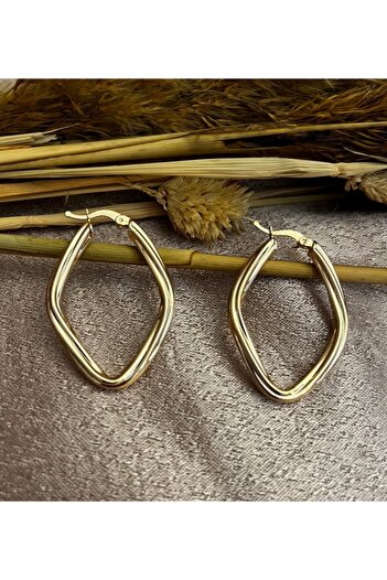 Markiz Takı Design Gold Earrings 3.5 cm