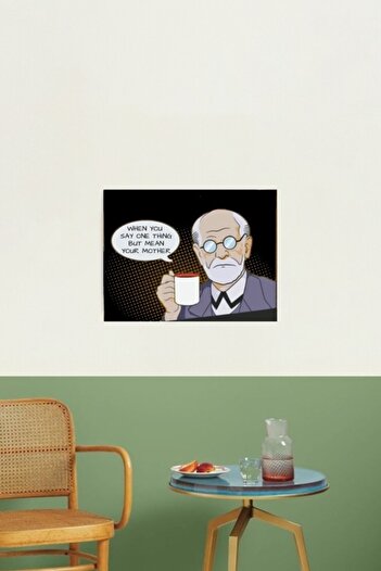 Universal Freud - Psikoloji Tasarımı Tablo Ahşap Poster Dekoratif