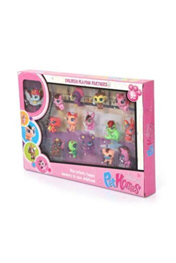 MİNİŞ 15 Li Seti - Littlest Pet Homes - Pet Homes Oyun Arkadaşları 15 Li Ler