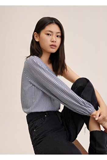 Mango Teen Μπλούζα Gingham