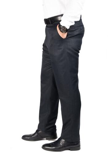 wontilotte Men's Anthracite Vito Fabric Trousers