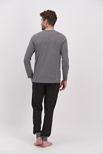 Arnetta One Step Up Level Antramelange Men's Seasonal Pajama Set