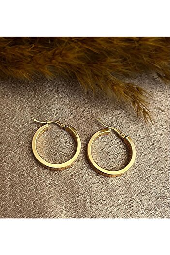 Markiz Takı Small Tok Hoop Earrings 2 cm