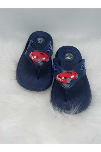 AkınalBella Boy's Navy Blue Flip Flops