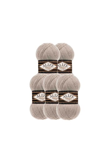 Alize 5 τεμάχια Superlana Classic Hand Knitting Thread Thread Κωδικός χρώματος 152 Beige Melange