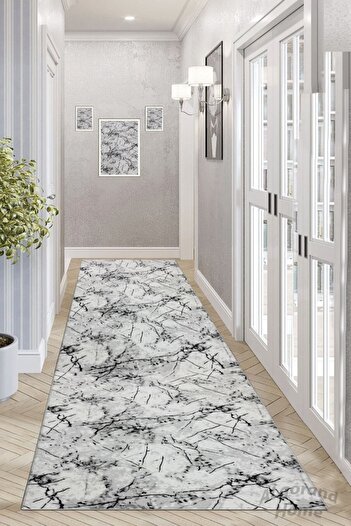 ALgorand Home Gray Atlas Non-Slip Based Cutting Roll Carpet Runner