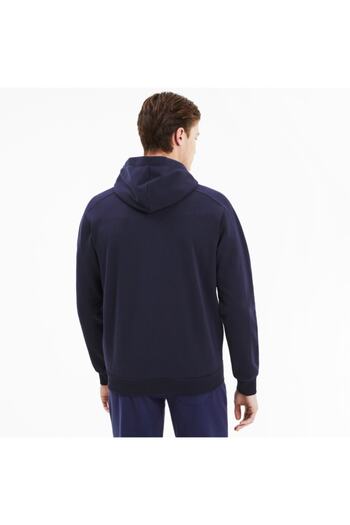 Puma ATHLETICS FZ HOODIE FL Navy Blue ανδρικό φούτερ 101119425
