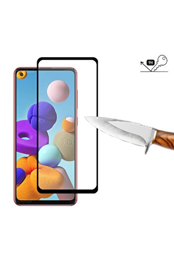 Fibaks Samsung Galaxy A21s Full Covering 5d Tempered Screen Protector
