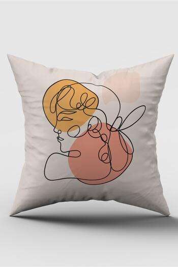 SasoHome Woman Portrait Painting Pattern -3D Digital Printed Quality Pillow - Throw Pillow Cover