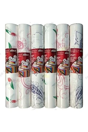 Taşkın Home Water and Oil Proof Disposable Tablecloth 9.6 Meters 8 Pieces 100x120 Cm Nhrr6