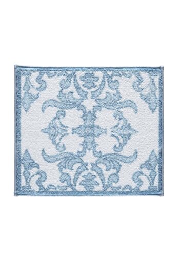 Confetti Shabby Damask 50x57 Синій килим для ванної кімнати