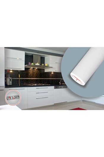 Folyo Marketi Mobilya Dolap Kaplama Folyosu Beyaz Parlak 100 Cm X 100 Cm
