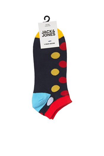Jack & Jones Мъжки къси чорапи Jack Jones Cheer Dot, тъмносини, 12209454-04