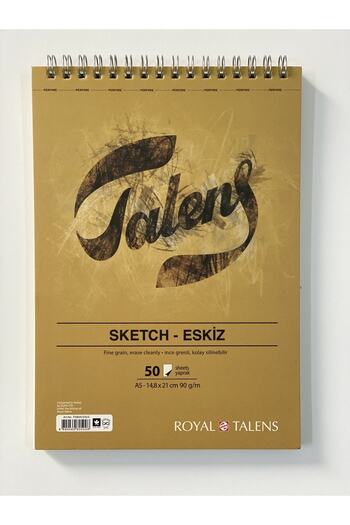 Talens كراسة الرسم - A5 - 90 جرام - 50 ورقة