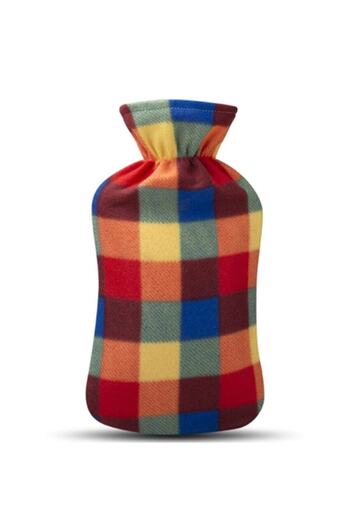 İhtiyaç Sepeti Plaid Patterned Polar Hot Water Bag 2 Lt