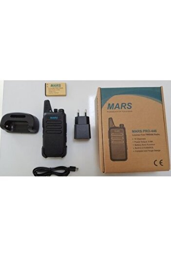 Lider Mars Pro Pmr 446 El Telsizi Siyah Kulaklık Hediye