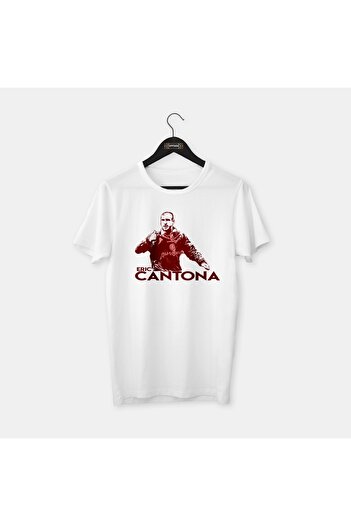 OFFSIDE CLOTHES Eric Cantona - Special Drawing Design Legends Series, Combed Cotton T-Shirt