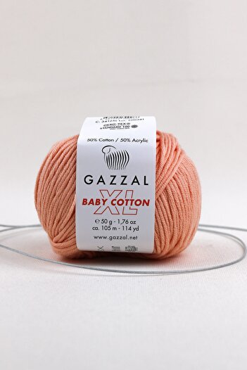 Gazzal Baby Cotton Xl 50 gr Amigurimi, Punch El Örgü Ipligi Taka Yarn (3412 Xl)
