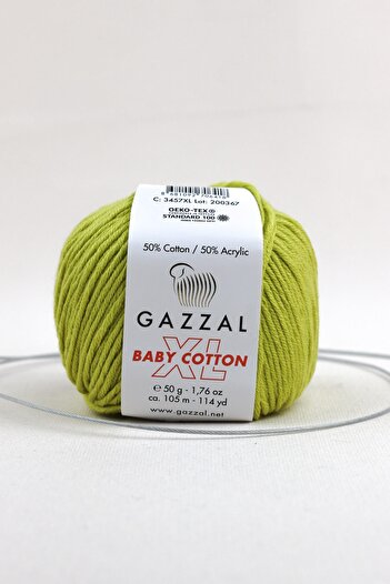 Gazzal Baby Cotton Xl 50 Gr, Αμιγκούρου, Πλεκτό Νήμα Punch Taka Yarn (3457 Xl)