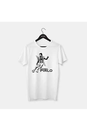OFFSIDE CLOTHES Andrea Pirlo - Special Drawing Design Series Legends, χτενισμένο βαμβακερό μπλουζάκι