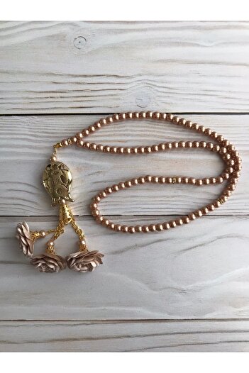DuhaİslamiHediyelik Πολυτελές Guipure Shawl Luxury Rose Pearl Tasbih Dowry Bundle Home Concept