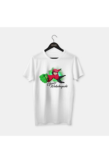 OFFSIDE CLOTHES Tsubasa Series, G.wakabayashi, Football Special Design, White Combed Cotton T-Shirt