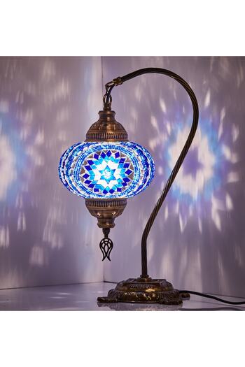 Demmex Mosaic Desktop Lampshade Authentic Decor Lamp Night Light