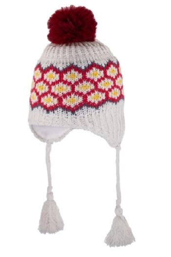 Kitti Girl's Gray Knitwear Beret Age 1-4