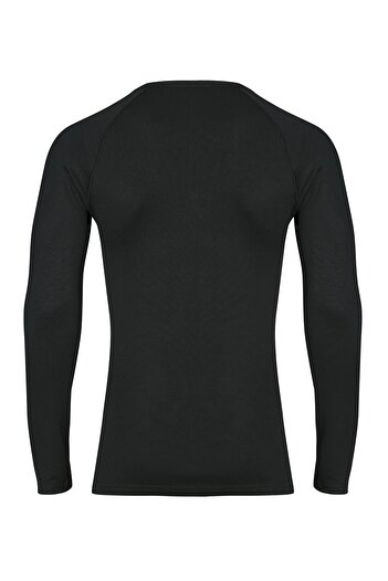 Şahin Men's Thermal Long Sleeve Crew Neck Black Men's Underwear