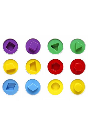 AteşTech Matching Up Eggs Geometric Egg Matching Set of 6