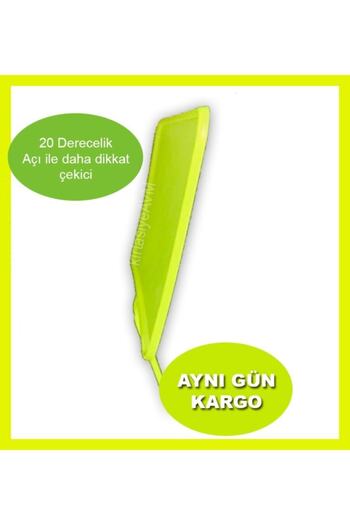 MT Açılı - Saplamalı Yaz - Sil Pazarcı, Manav. Kuruyemişçi Plastik Fiyat Etiketi Büyük Boy Sarı 10 Adet