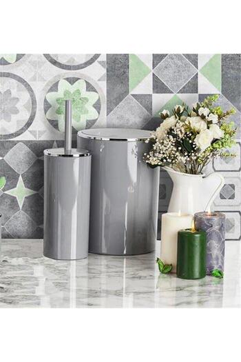 Prima Nova Lenox Gray 2-Piece Bathroom Set - Primanova