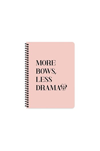 Minnie Mouse 16.5x22.5 Checked Notebook - More Bows, Less Drama