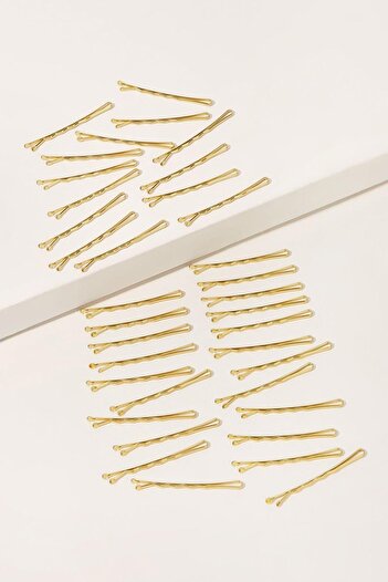 BAHELS Set of 100 Gold Wire Hairpins