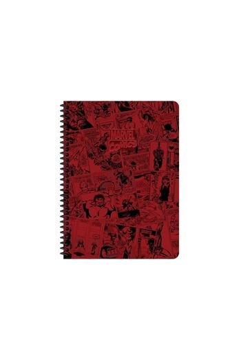 Marvel Series 1 16.5x22.5 Checked Notebook - Claret Red