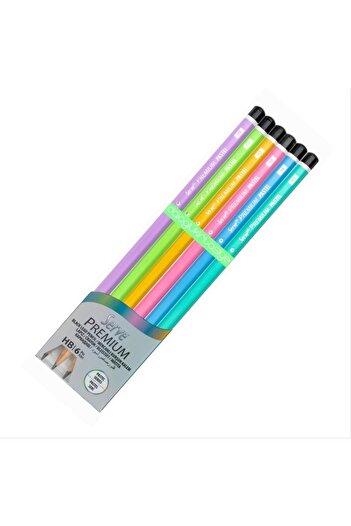 Serve Premium Pencil Set of 6 Pastel Colors