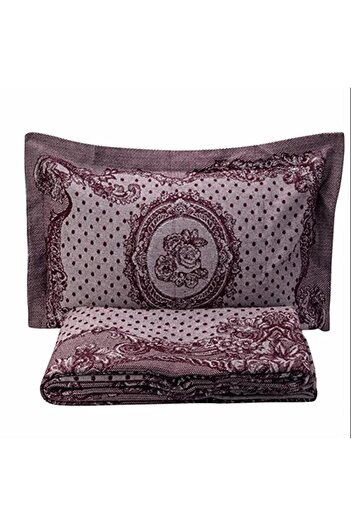 Karaca Σετ Κάλυμμα Διπλού Κρεβατιού Home Espino Dark Claret Red