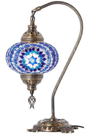 Demmex Mosaic Desktop Lampshade Authentic Decor Lamp Night Light