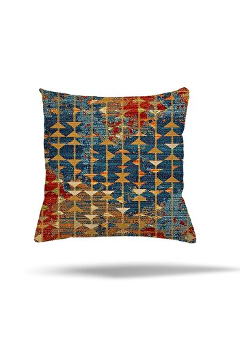 on the clouds Ethnic Patchwork Floral Patterned Hidden Zippered Throw Pillow Cover