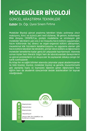 Ema Tıp Kitabevi Moleküler Biyoloji - Güncel Araştırma Teknikleri