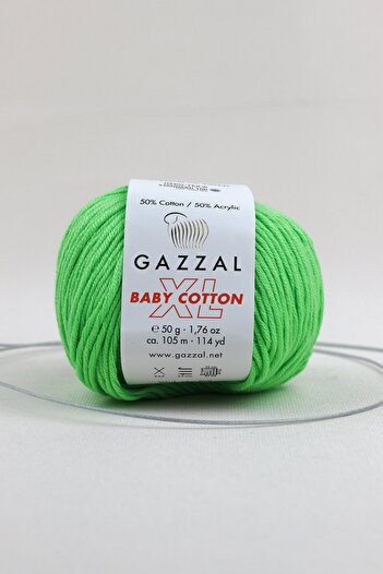 Gazzal Baby Cotton XL 50 Gr, Αμιγκουρίμι, Πλεκτό Χέρι Νήμα Taka Yarn (3427 XL) Bcxltakatek